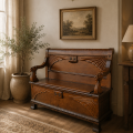 Stellar hall walnut bench  - 2