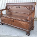 Stellar hall walnut bench  - 10