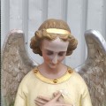 Stunning pair of antique angel statues - 3