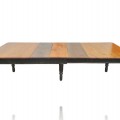 Superbe table rustique avec rallonges, coloration et plateau restaurés - 4