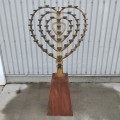 Vintage heart-shaped candle tree - 4