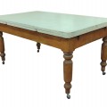 Antique kitchen table, pattes tournées - 2
