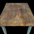Table avec pattes tournée et plateau en pin, telle que trouvée  - 2