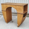 Table console antique en bois, meuble de rangement - 4
