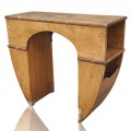 Table console antique en bois, meuble de rangement - 1