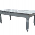 Table de cuisine, pattes tournées  - 1