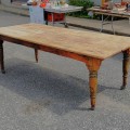 Rustic kitchen turned legs table  - 6