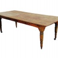 Rustic kitchen turned legs table  - 1