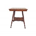 Side table with twisted legs, antique style - 1
