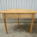 Antique half moon table  - 6