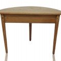 Table demi-lune en pin, clous carrés  - 6