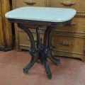 Antique side table with marble top. - 3