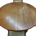 Round table with leaves and 6 chairs - 6