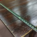 Table rustique antique avec pattes tournées et tiroirs - 5
