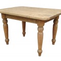Table rustique avec pattes tournées  - 1