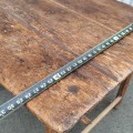 Table rustique avec piétement à traverses et chanfreinés - 6