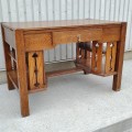 Oak writing desk, work desk - 5