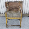 Antique table chair, forged nails assembly - 2