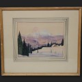 Water color painting, signed Graham Noble Norwell - 1