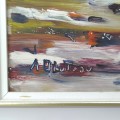 Oil on canvas signed Alban Bluteau, painting - 2