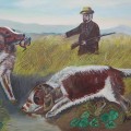 Folk art painting, oil on canvas, Paul Lachapelle, Terrebonne  - 3