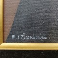 Oil on canvas signed Marie-Jeanne Essertaize - 2
