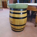 Wooden barrel stool - 4