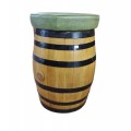 Wooden barrel stool - 1