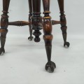 Tabouret de piano antique ajustable, banc - 2