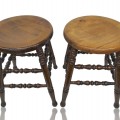 Antique turned legs stools - 4