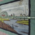 Vintage hooked tapestry, rug  - 2