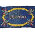 Tapis crocheté décoratif, bienvenue - 1