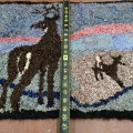 Vintage hooked rug  - 3