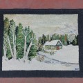 Tapis crocheté signée GET, Georges Édouard Tremblay  - 6