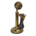 Antique brass candlestick telephone, early 1900s style - 2