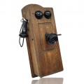 Antique wooden wall telephone - 1