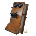 Antique wooden wall telephone - 3