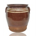 Tinette, jarre décorative, poterie craquée (voir autres photos) - 1