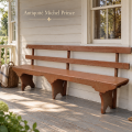 Très beau banc rustique en pin avec facade chantournée - 2