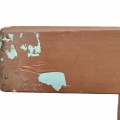 Très beau banc rustique en pin avec facade chantournée - 6