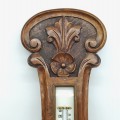 Vintage wooden carved barometer  - 3