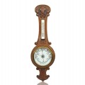 Vintage wooden carved barometer  - 1