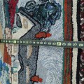 Très beau tapis crocheté (voir autres photos pour condition) - 3