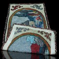 Très beau tapis crocheté (voir autres photos pour condition) - 5