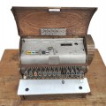 Brass National cash register with white marble base - 3