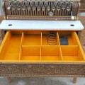 Brass National cash register with white marble base - 6