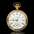 Très belle montre de poche Waltham, 23 jewels, 5 positions, bijou - 1