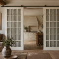 Antique wooden French doors - 2