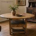 Très belle reproduction de table-chaise, piétement chanfreiné et plateau en pin - 2