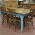 Rustic kitchen turned legs table - 7